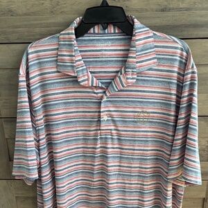 Johnnie-O Players Tournament TPC Sawgrass Golf Polo - Size XL - Red White Blue